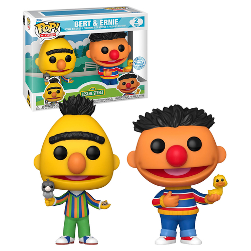 Funko POP! Television Sesame Street #82870 Bert & Ernie 2 Pack - New, Mint Condition