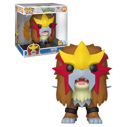 Funko POP! Games Pokemon #1070 Entei Super Sized 10" - 2025 San Diego Comic Con (SDCC) Limited Edition - New, Mint Condition