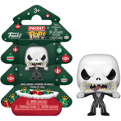 Funko Pocket POP! The Nightmare Before Christmas #86093 Jack Skellington (Holiday Tree) - New, Mint Condition