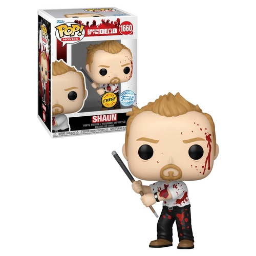 Funko POP! Movies Shaun Of The Dead #1660 Shaun - Limited Chase Edition - New, Mint Condition