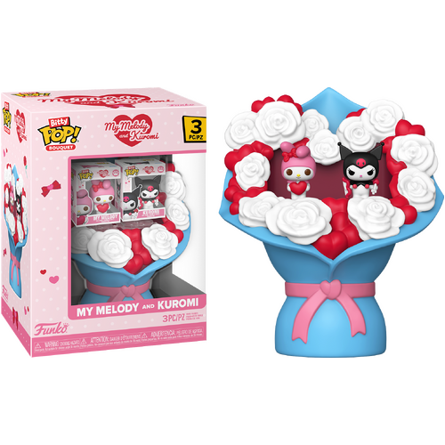 Funko Bitty POP! Bouquet Sanrio My Melody And Kuromi (Valentine) - New, Mint Condition