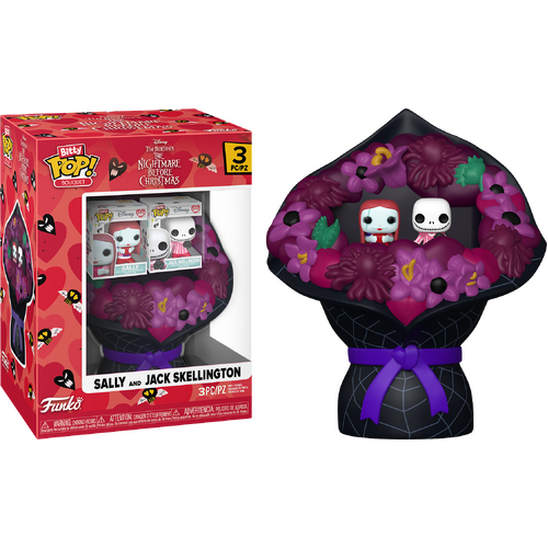 Funko Bitty POP! Bouquet Disney The Nightmare Before Christmas Sally And Jack Skellington (Valentine) - New, Mint Condition