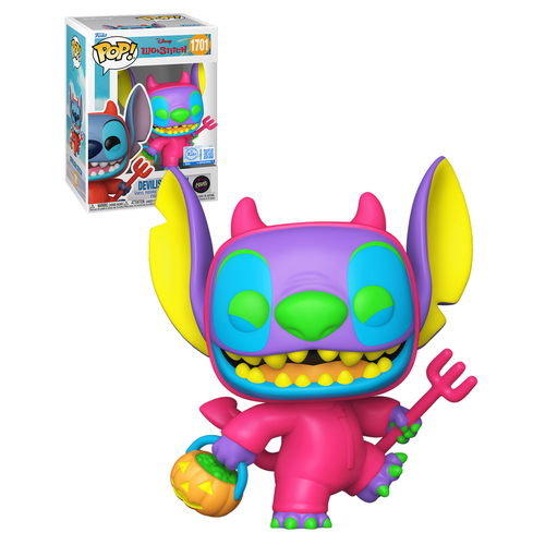 Funko POP! Disney Lilo & Stitch #1701 Devilish Stitch - Limited Blacklight Chase Edition - New, Mint Condition