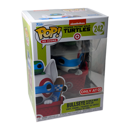 Funko POP! Ad Icons Teenage Mutant Ninja Turtles  #242 Bullseye In Ninja Mask With Leo - Target Exclusive - New, Non-Mint Condition