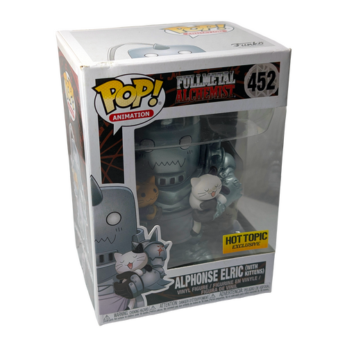 Funko POP! Animation Full Metal Alchemist #452 Alphonse Elric (With Kittens) - Hot Topic Exclusive - New, Non-Mint Condition
