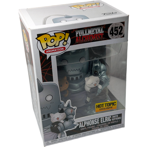 Funko POP! Animation Full Metal Alchemist #452 Alphonse Elric (With Kittens) - Hot Topic Exclusive - New, Non-Mint Condition