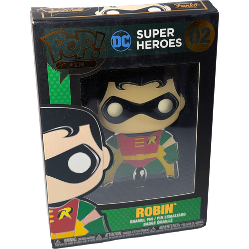 Funko POP! Pin DC Super Heroes #02 Robin - New, Non-Mint Condition