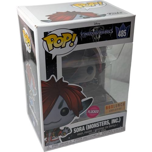 Funko POP! Disney Kingdom Hearts III #485 Sora (Monsters, Inc. - Flocked) - Box Lunch Exclusive - New, Non-Mint Condition