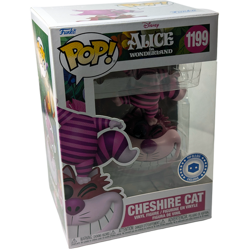 Funko POP! Disney Alice In Wonderland #1199 Cheshire Cat - PopInABox Exclusive - New, Non-Mint Condition