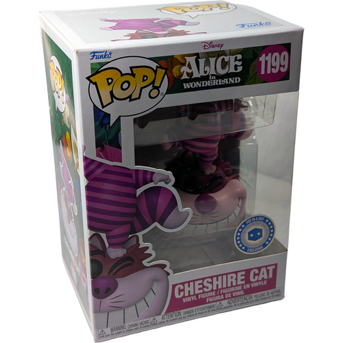 Funko POP! Disney Alice In Wonderland #1199 Cheshire Cat - PopInABox Exclusive - New, Non-Mint Condition