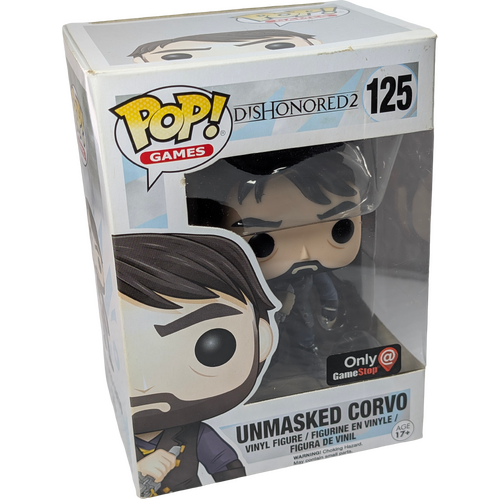 Funko POP! Games Dishonored 2 #125 Corvo Unmasked - Gamestop Exclusive - New, Non-Mint Condition
