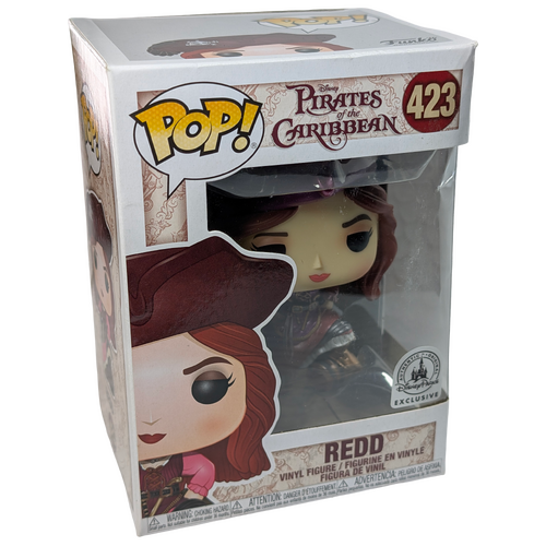 Funko POP! Disney Pirates Of The Caribbean #423 Redd (Metallic) - Disney Parks Exclusive - New, Non-Mint Condition