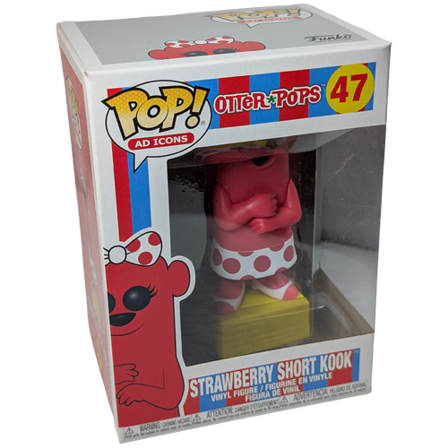 Funko POP! Ad Icons Otter Pops #47 Strawberry Short Kook - USA Exclusive - New, Non-Mint Condition