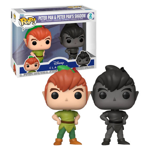 Funko POP! Disney Classics Peter Pan & Peter Pan's Shadow - New, Mint Condition