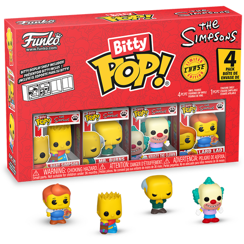 Funko Bitty POP! The Simpsons Bart Simpson - Set of 4 - New, Mint Condition
