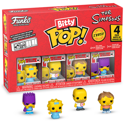 Funko Bitty POP! The Simpsons Maggie Simpson - Set of 4 - New, Mint Condition