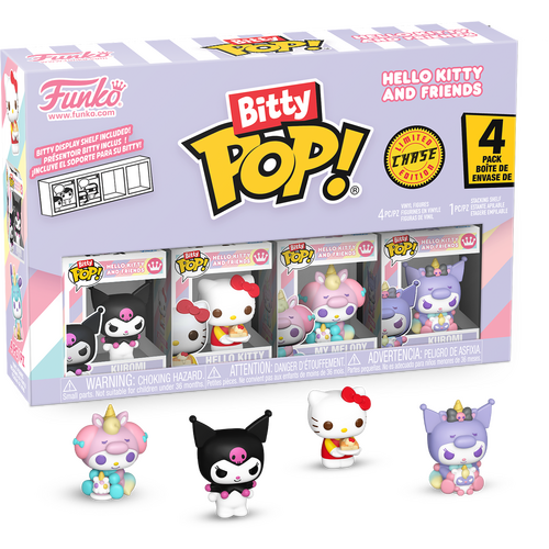 Funko Bitty POP! Sanrio Hello Kitty And Friends Kuromi 4 Pack - New, Mint Condition