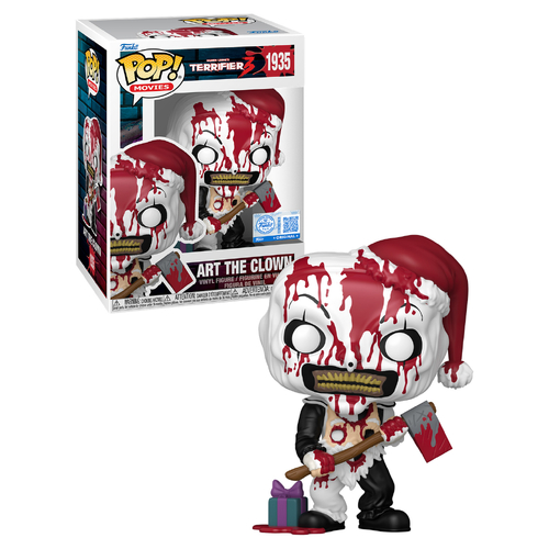 Funko POP! Movies Terrifier 3 #1935 Art The Clown With Axe (Bloody) - New, Mint Condition