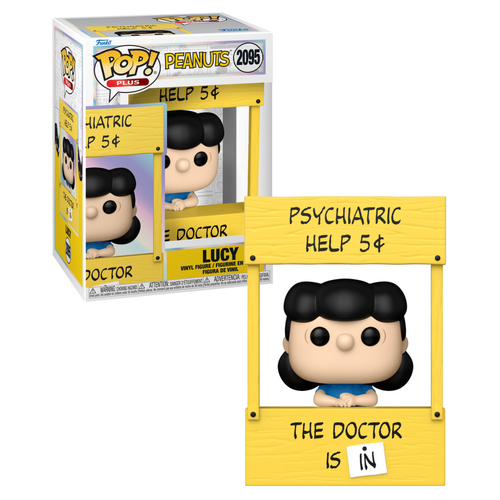 Funko POP! Plus Peanuts #2095 Lucy (Psychiatric Booth) - New, Mint Condition