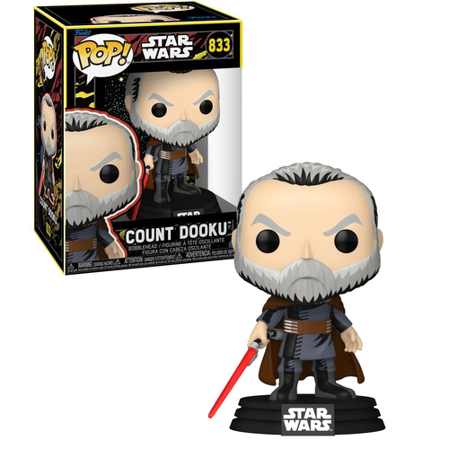 Funko POP! Star Wars #833 Count Dooku (Retro) - New, Mint Condition