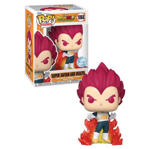 Funko POP! Animation Dragonball Super Broly #1868 Super Saiyan God Vegeta (With Aura) - New, Mint Condition