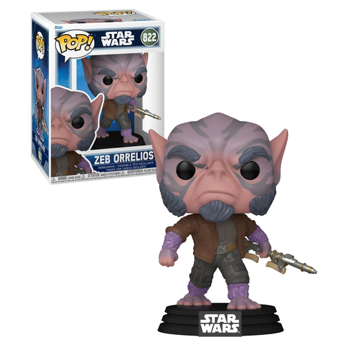 Funko POP! Star Wars #822 Zeb Orrelios (With Bo-Rifle) - New, Mint Condition