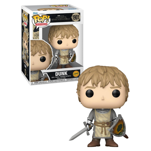 Funko POP! Television Game Of Thrones A Knight Of The Seven Kingdoms #1901 Dunk - Limited Chase Edition (Sword & Shield Drawn) - New, Mint Condition