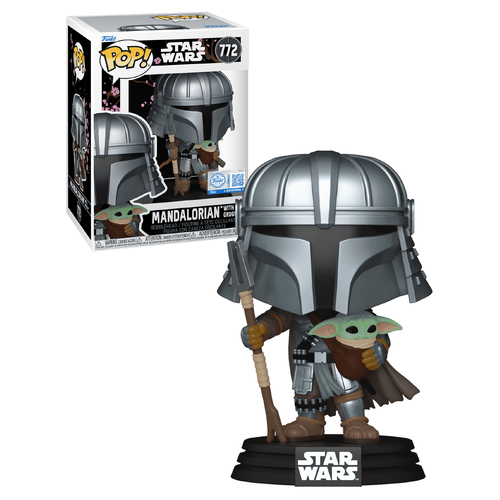 Funko POP! Star Wars #772 Mandalorian With Grogu (aka Baby Yoda) - New, Mint Condition