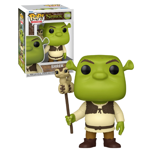 Funko POP! Movies Shrek #1594 Shrek (With Snake) - New, Mint Condition