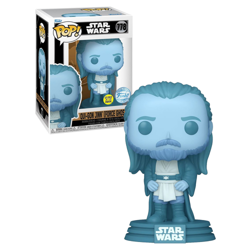 Funko POP! Star Wars #778 Qui-Gon Jinn (Force Ghost) - New, Mint Condition