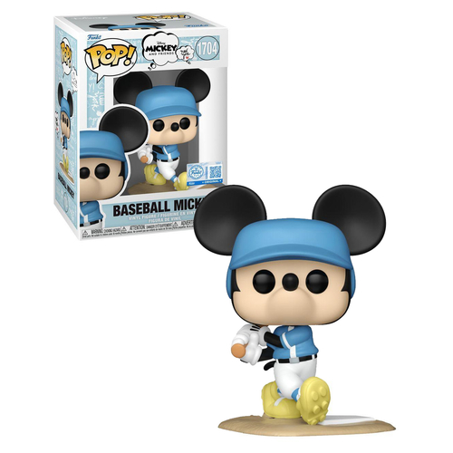 Funko POP! Disney Mickey And Friends #1704 Baseball Mickey - New, Mint Condition
