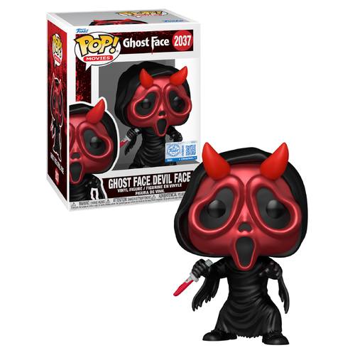 Funko POP! Movies Ghost Face #2037 Ghost Face Devil Face (Metallic) - New, Mint Condition