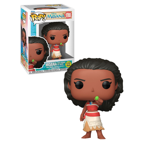 Funko POP! Disney Moana #1765 With Heart Of Tefiti (Glows In The Dark) - New, Mint Condition