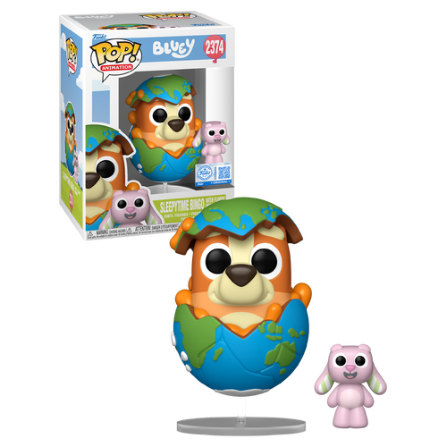 Funko POP! Animation Bluey #2374 Sleepytime Bingo With Floppy Bunny - New, Mint Condition