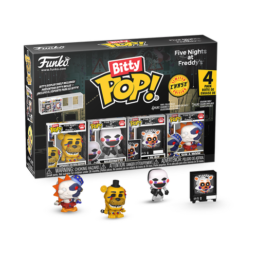 Funko Bitty POP! Five Nights At Freddy's Withered Golden Freddy 4 Pack - New, Mint Condition