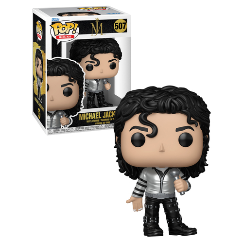 Funko POP! Rocks MJ #507 Michael Jackson (Bad Tour, Metallic) - New, Mint Condition