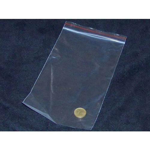 75 x Resealable Plastic Bags 125x205mm