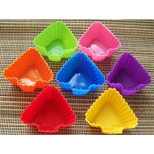 7 x Mini Christmas Tree Moulds