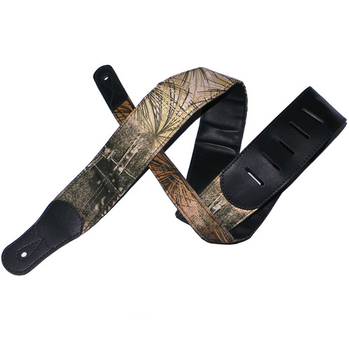 Guitar Strap PU Leather - Tropical Denim