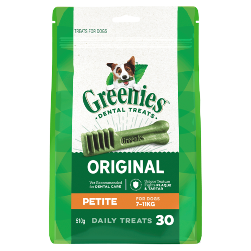Greenies Dental Chews/Treats For Dogs - Petite x 30 - 510g