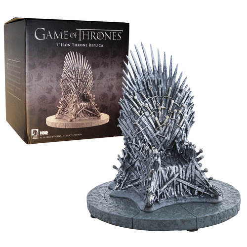 Game Of Thrones Official Licensed 7" Sculpted Iron Throne Replica Exclusive NMIB Condition