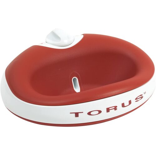 Torus 1 Litre Filtered Pet Water Bowl by Heyrex, Red