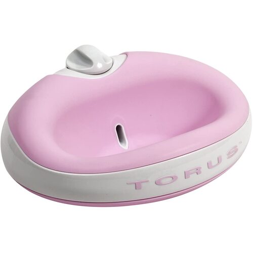 Torus 1 Litre Filtered Pet Water Bowl by Heyrex, Pink