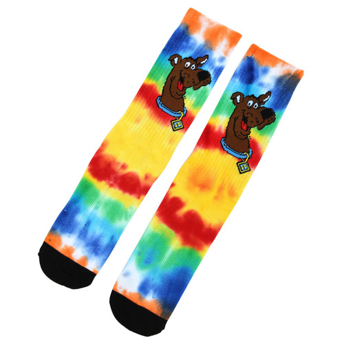 Bioworld Scooby-Doo 'Tie Dye' Crew Socks - One Size Fits Most - New