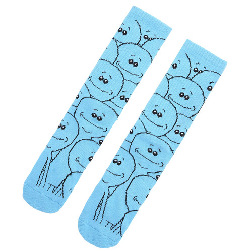 HYP Rick And Morty Mr Meeseeks Crew Socks - One Size Fits Most - New