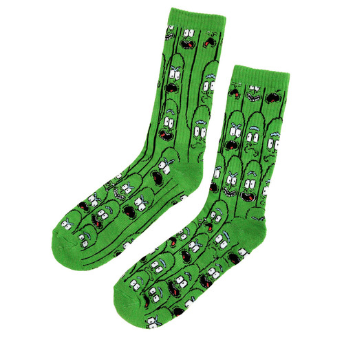 HYP Rick And Morty Pickle Rick Crew Socks - One Size Fits Most - New