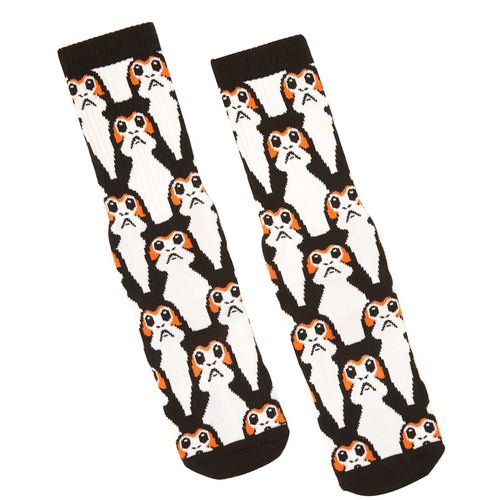 HYP Star Wars The Last Jedi Army Of Porg Crew Socks - One Size Fits Most - New