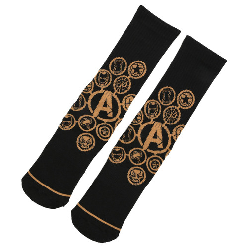 Bioworld Marvel 'Avengers Infinity War' Crew Socks - One Size Fits Most - New