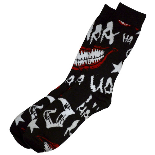Bioworld DC Suicide Squad 'The Joker' Crew Socks - One Size Fits Most - New
