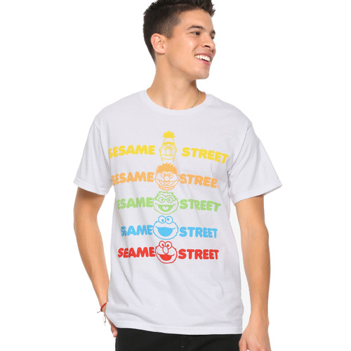 Sesame Street Gradient Faces T-Shirt - Hot Topic Exclusive - New With Tag [Size: Medium] [Fandom: Sesame Street]